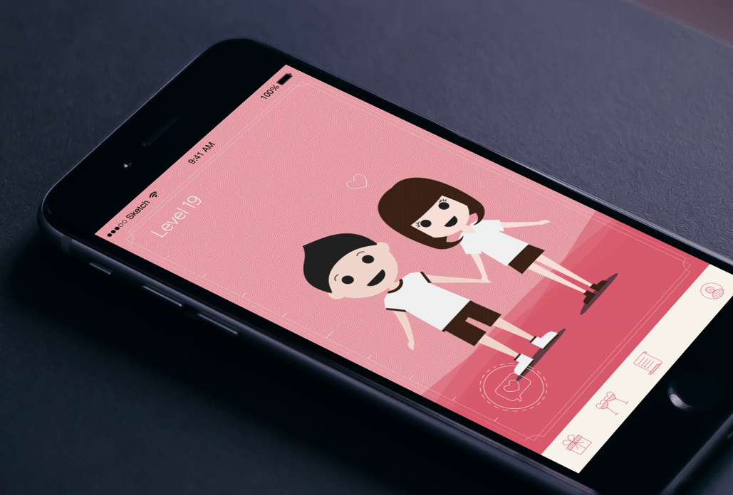 Bthere app — mockup animation
