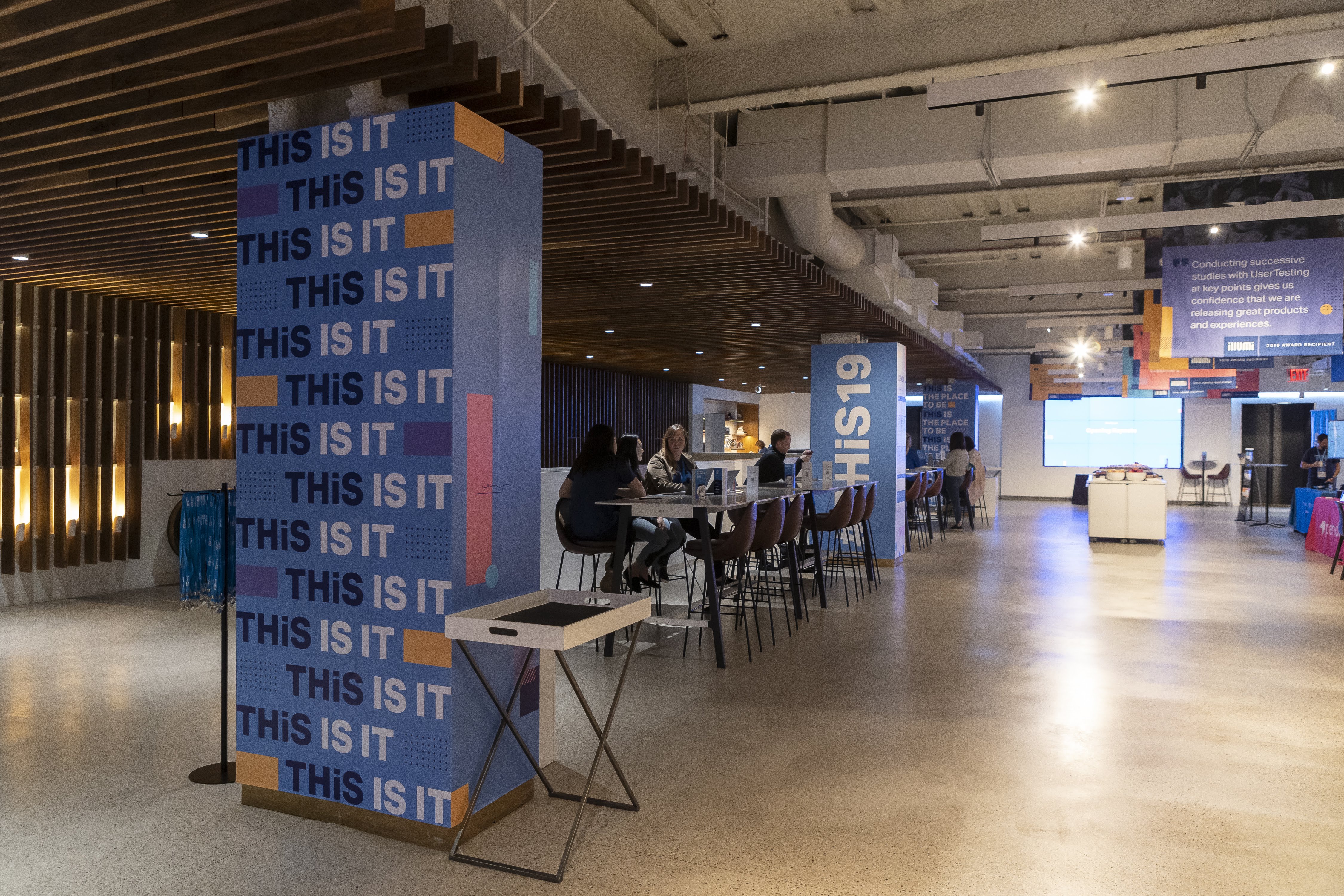 Attendees in the branded environment