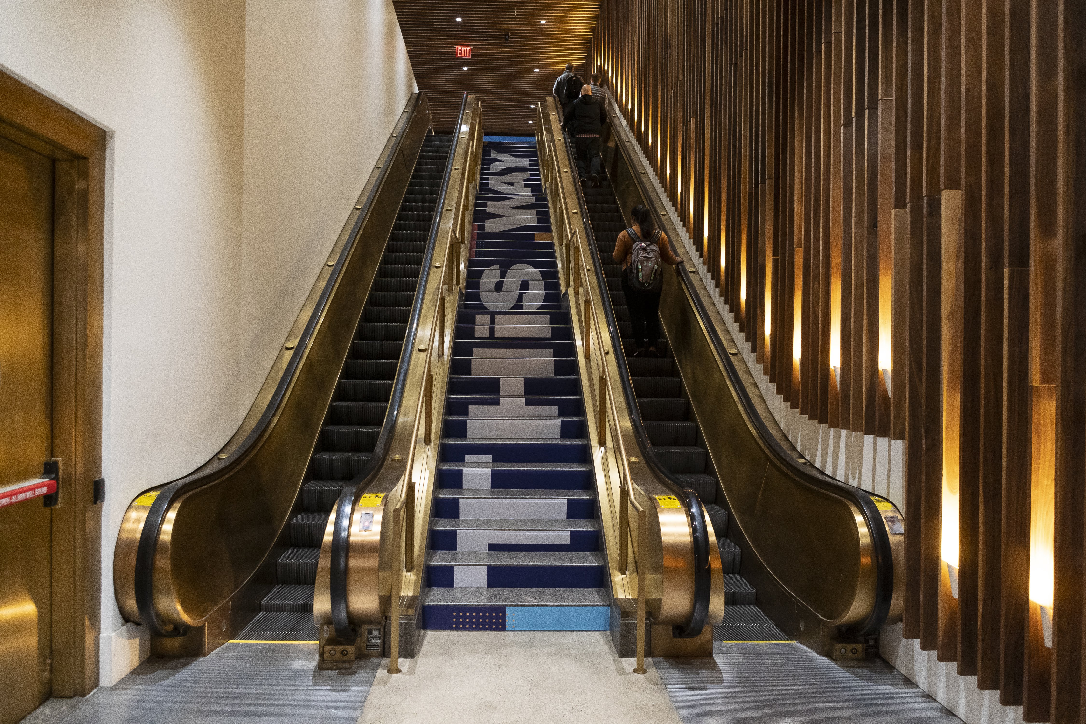 Branded escalator graphics