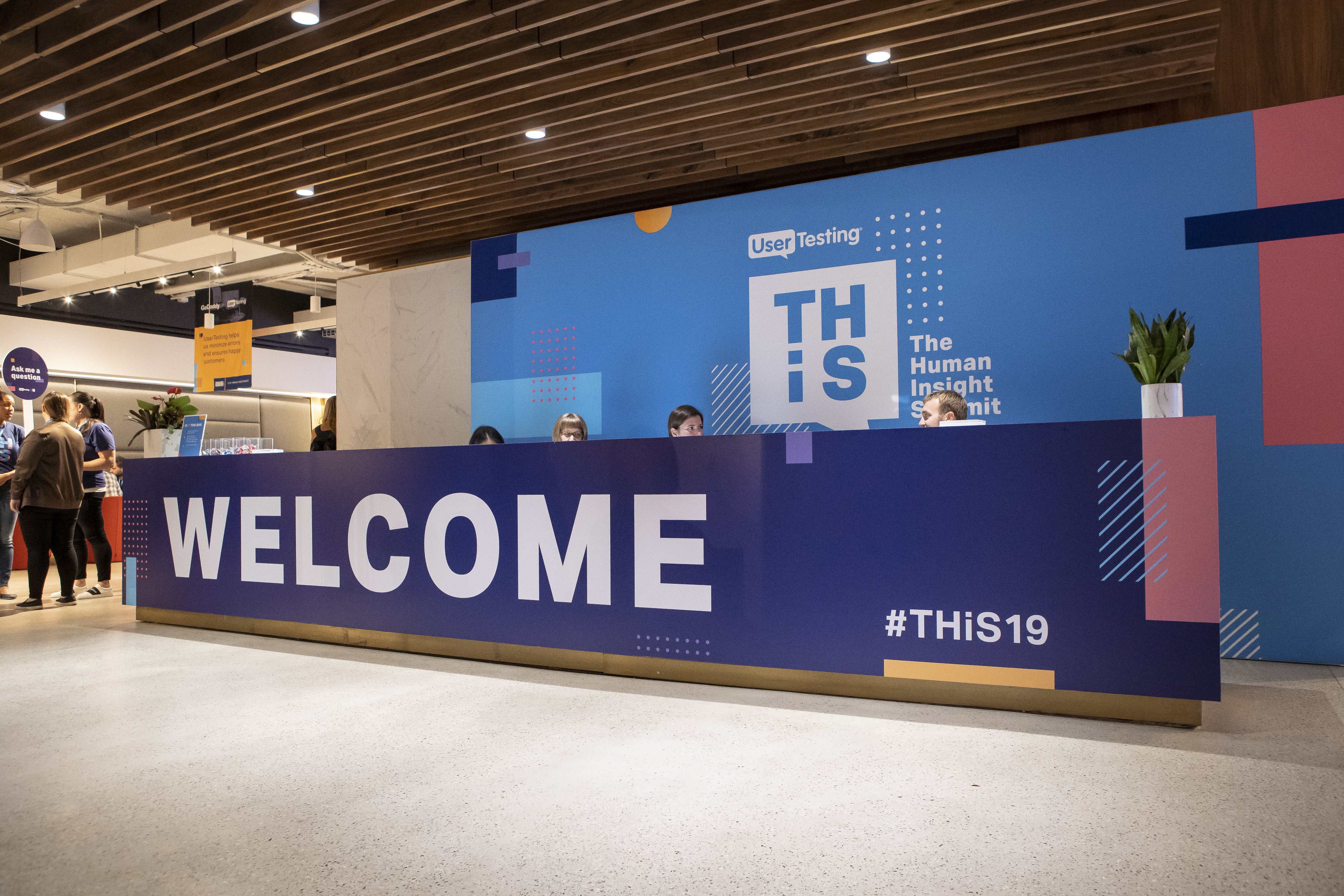 Welcome signage at entry